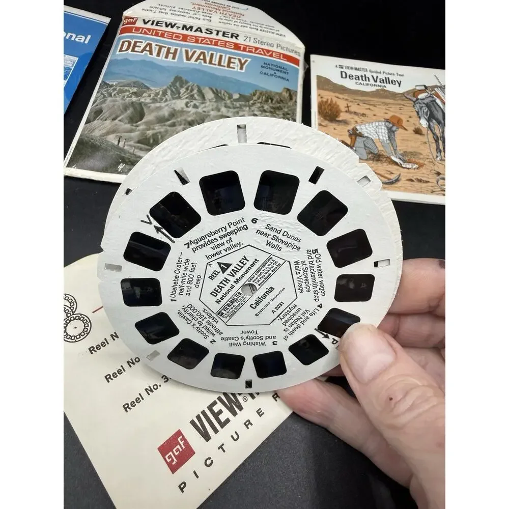1970 GAF View-Master Death Valley National Monument California 3 Reel Pack